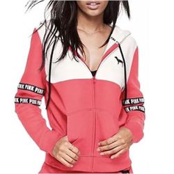 Victoria Secret PINK Zip Up hoodie size Shall 