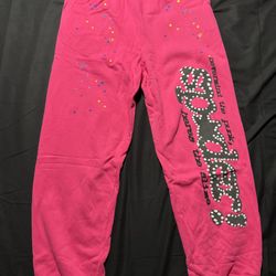 Sp5der Sweatpants P*NK V2