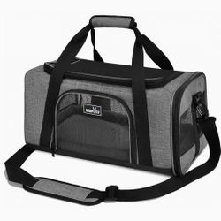 New M Size Grey Pet Carrier For Small To Medium Pets. 