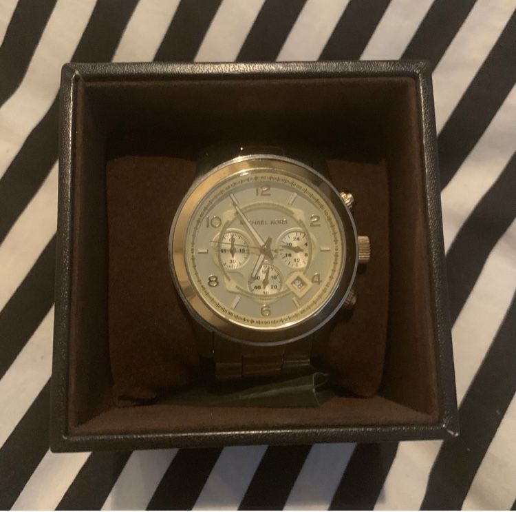 Michael Kors Two-toned Oversized Watch