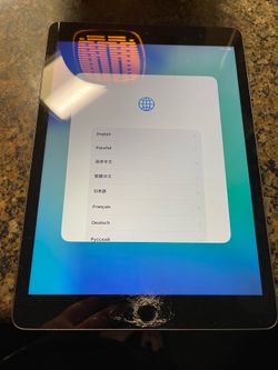 iPad with cracked screen