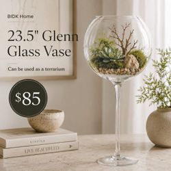Oversized Wine Glass Terrarium