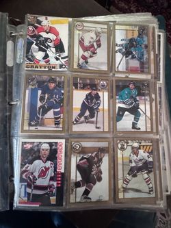 NHL Hockey Trading Cards Binder Lot