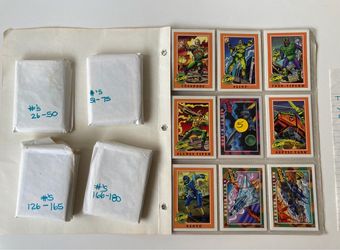 1991 G.I. Joe Hasbro Trading Cards Lot Almost Complete Organized Set Collection