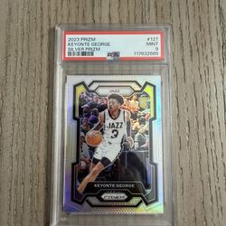 2023 Prizm Keyonte George Silver Prizm – Rookie – PSA 9 Mint