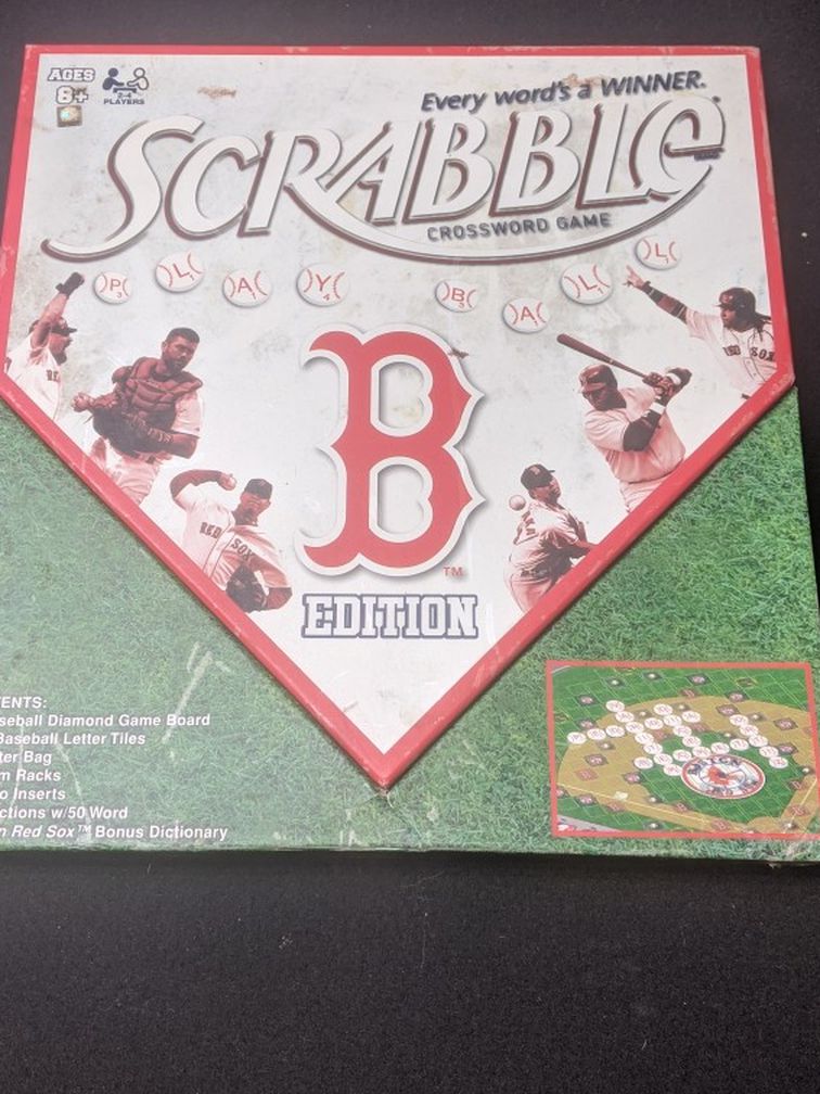 Red Sox Scrabble Board Game
