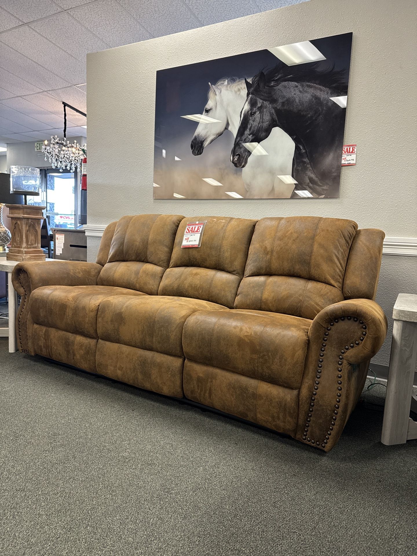 Double reclining sofa