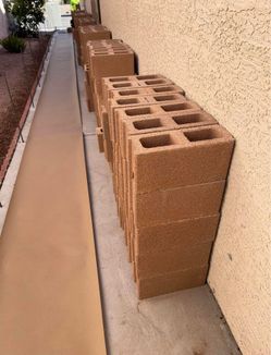 Block stone and bricks