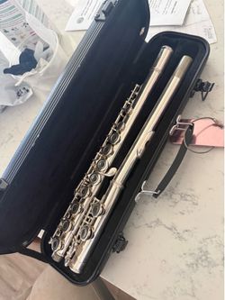 Flute with case