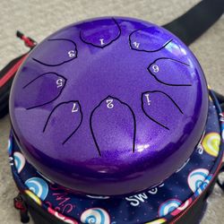 🥁 Steel Tongue Drum Set – With Case, Mallets & Music Book 🥁