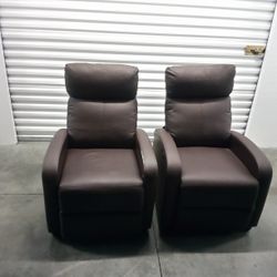 Brown Vibrating Recliners,,,