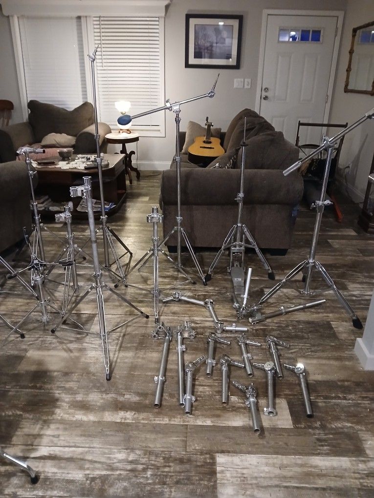 Rogers Memrilok and Swan Leg Swivomatic Drum hardware