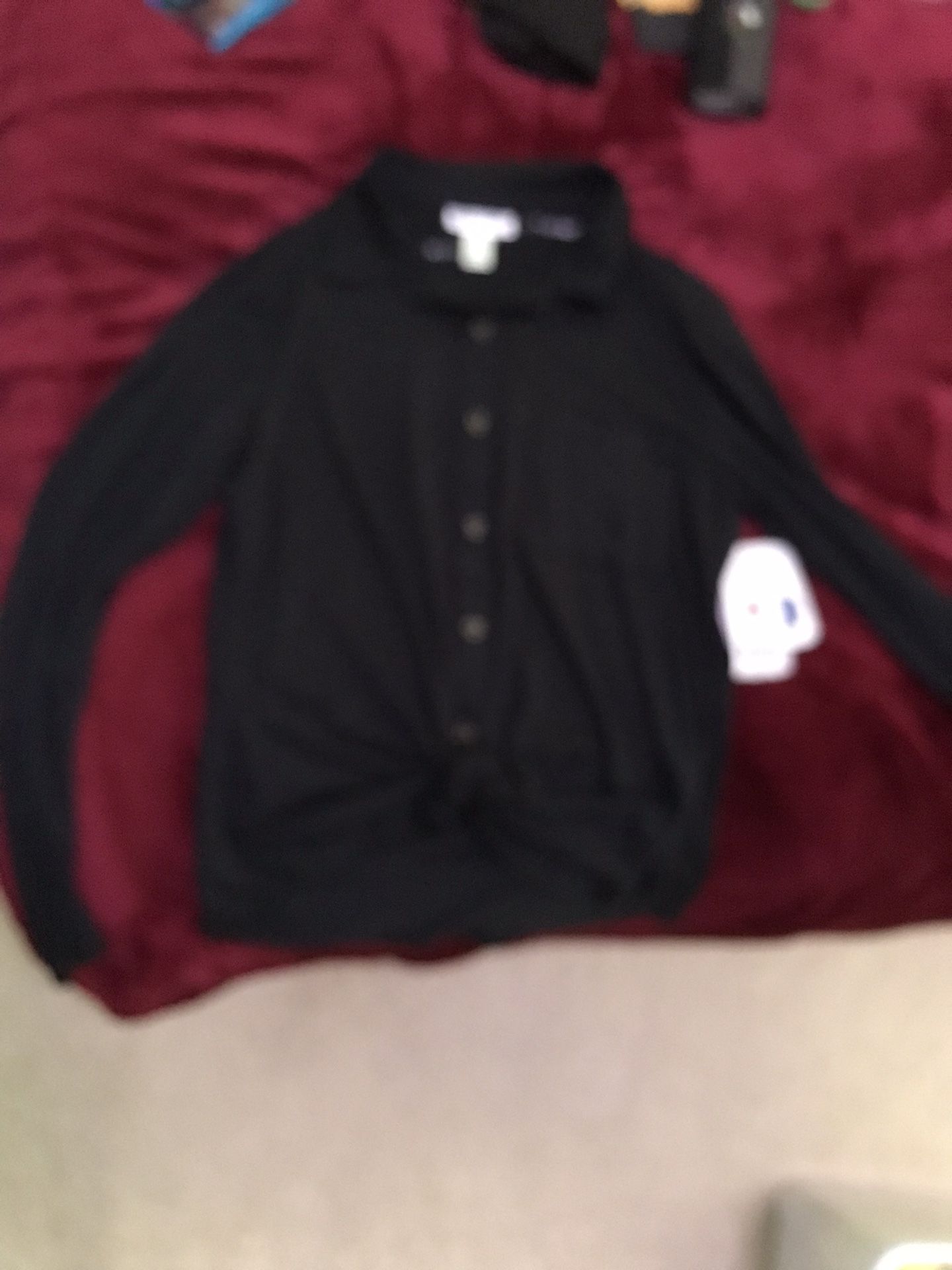 New Ladies Black Shirt Size Small