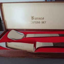 Burnco Vintage Mid Century Modern Serving Set 