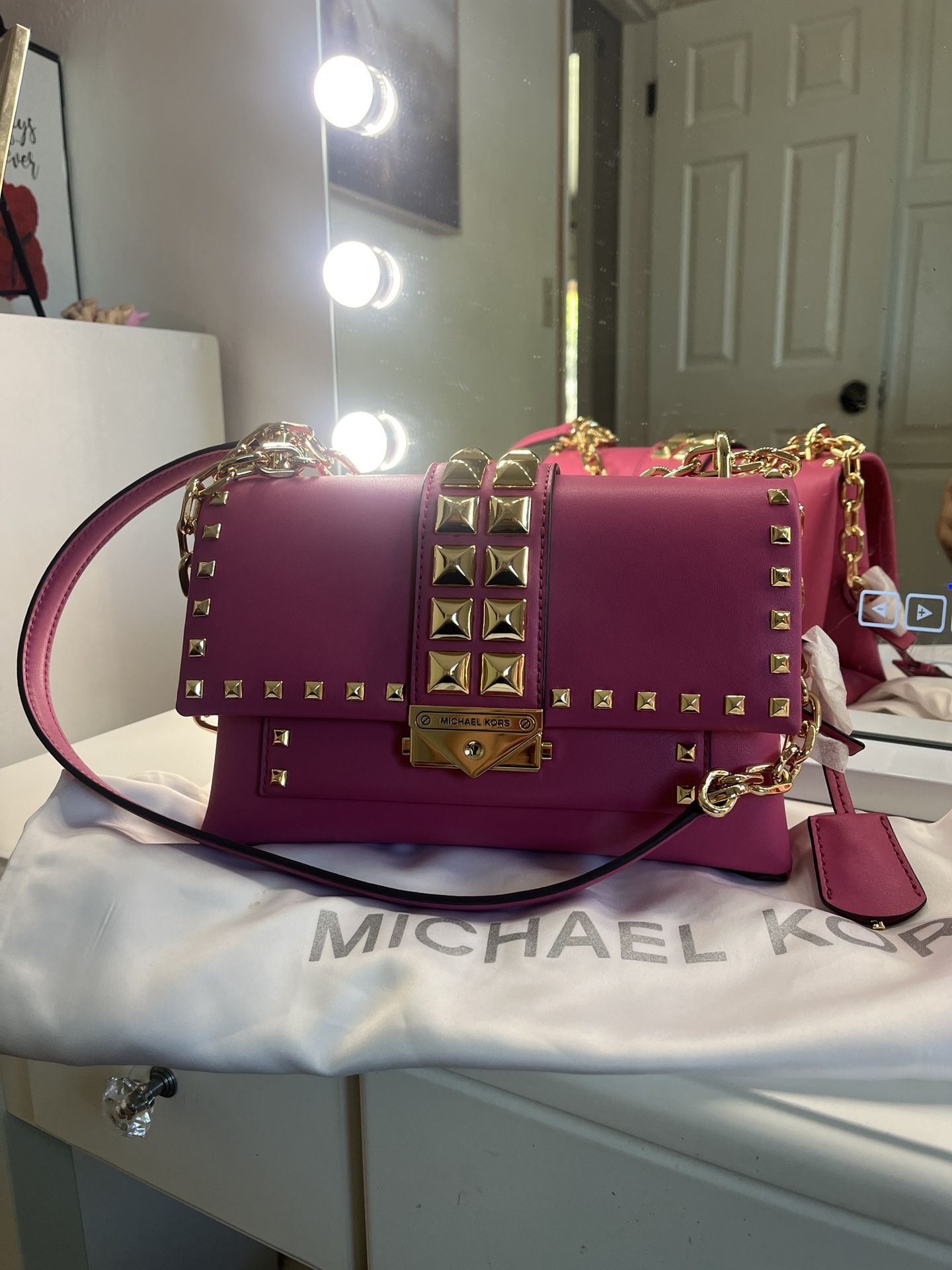 Fuchsia Pink Michael Kors Shoulder Bag