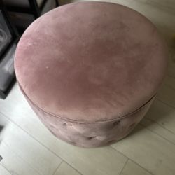Purple Velvet Storage Ottamen