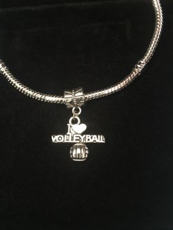 I love volleyball charm for Pandora bracelet