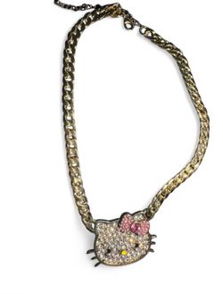 Chunky hello kitty necklace