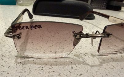 Chrome heart fuck you glasses