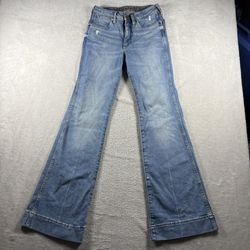 Wrangler Retro Jeans Women’s 26x32 Bailey High Rise Bell Bottom 75 Years #1207
