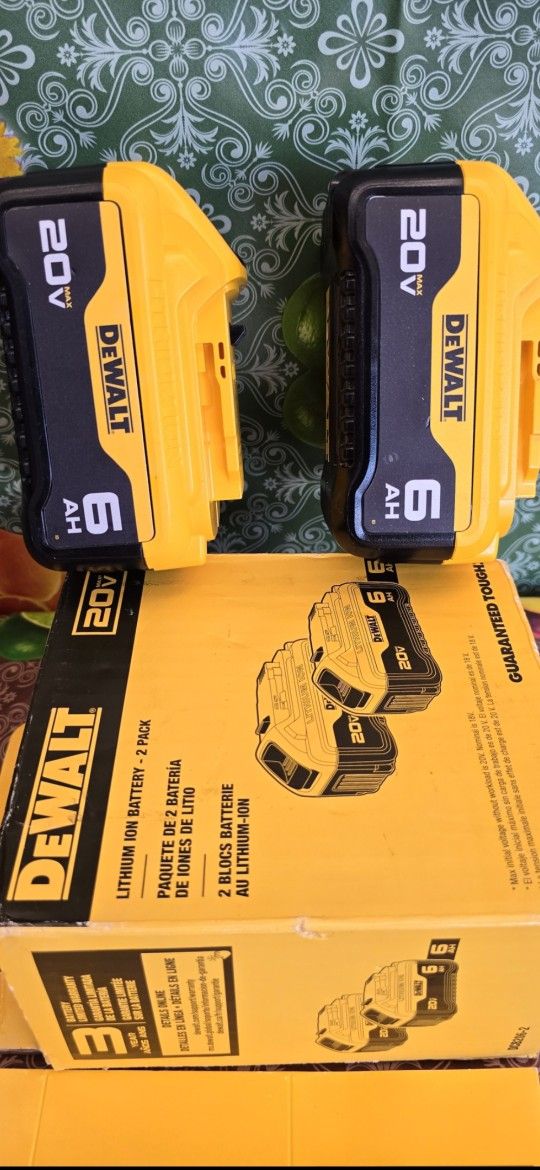 DEWALT
20V MAX Premium Lithium-Ion 6.0Ah Battery Pack (2 Pack)