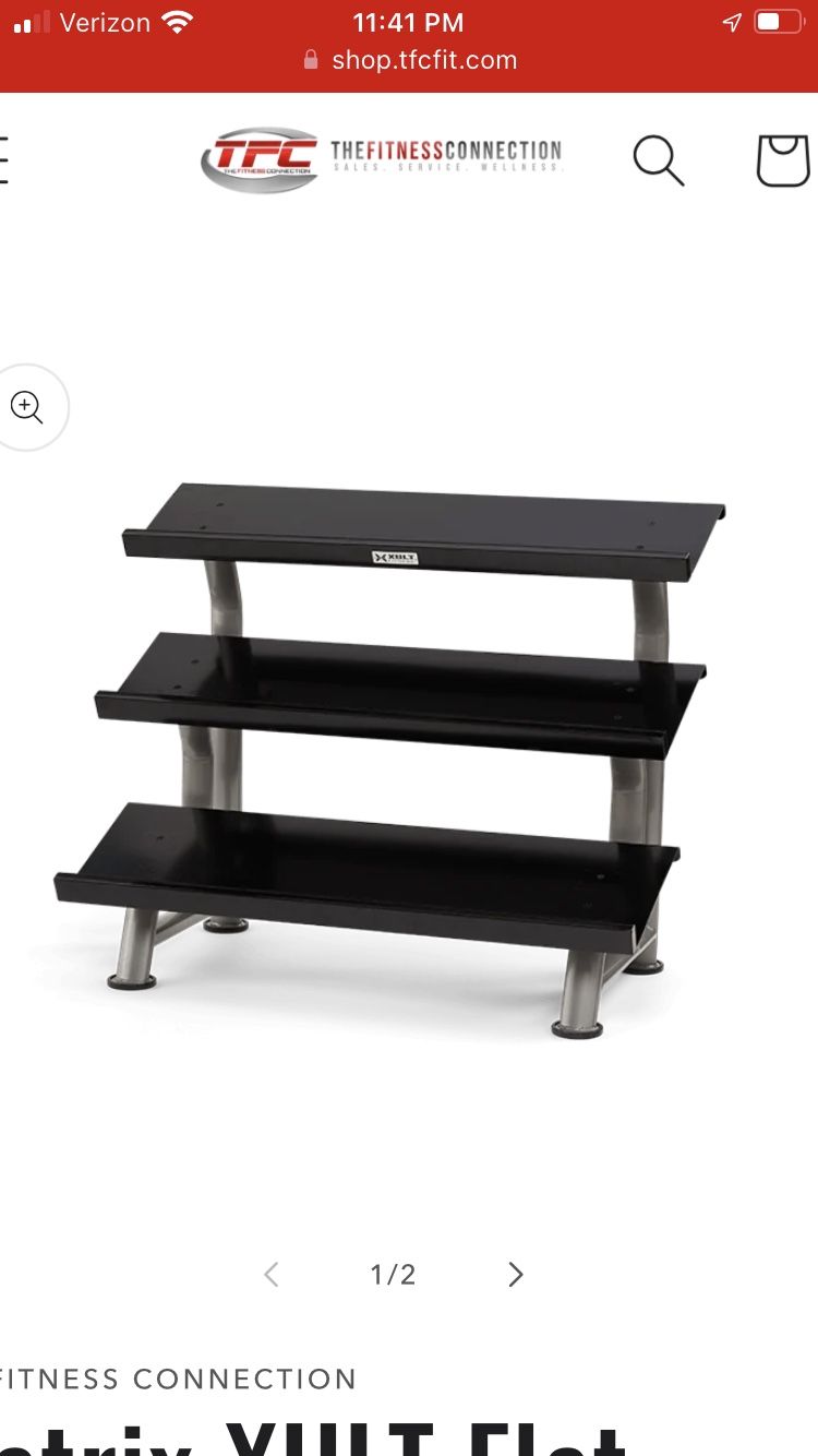 3 Tier Heavy Duty 48” XULT Brand Dumbbell Rack - Commercial Quality