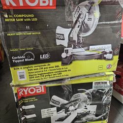 RYOBI CORDED 10"IN MITER SAW NEW