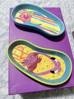 Side Dish Set Of 2 Florida Decorative Colors