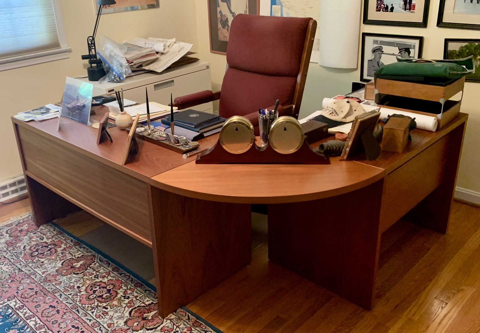 Office Desk: L Shape (w/ free chair) obo