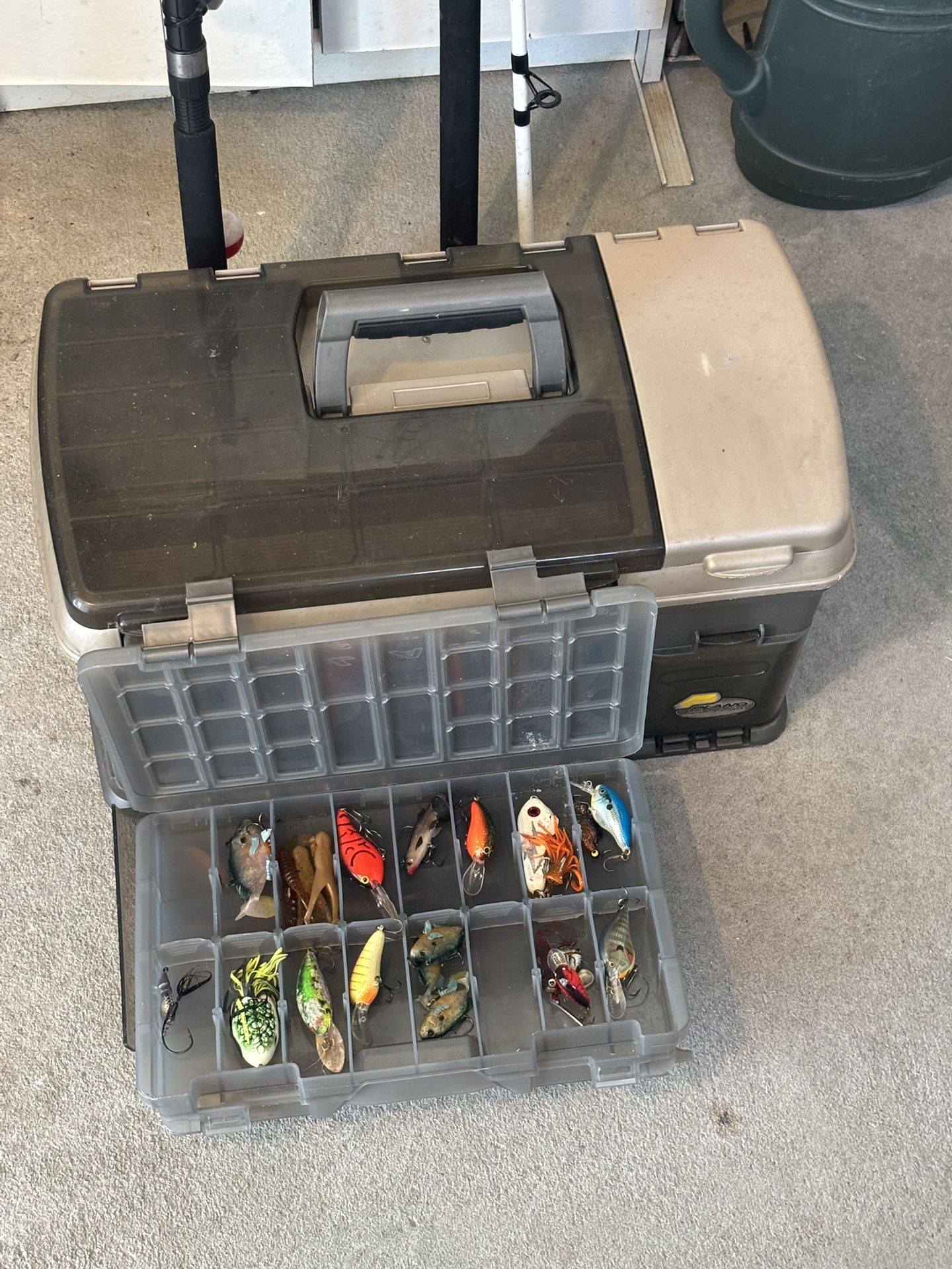Tackle Box 2 Fishing Poles