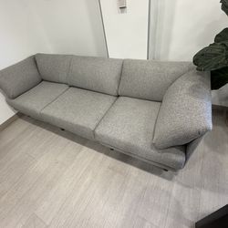 Modern Gray Sofa – Clean, Minimal, Mid-Century Style