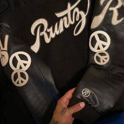 Men’s Leather LETTERMAN VARSITY RUNTZ COAT