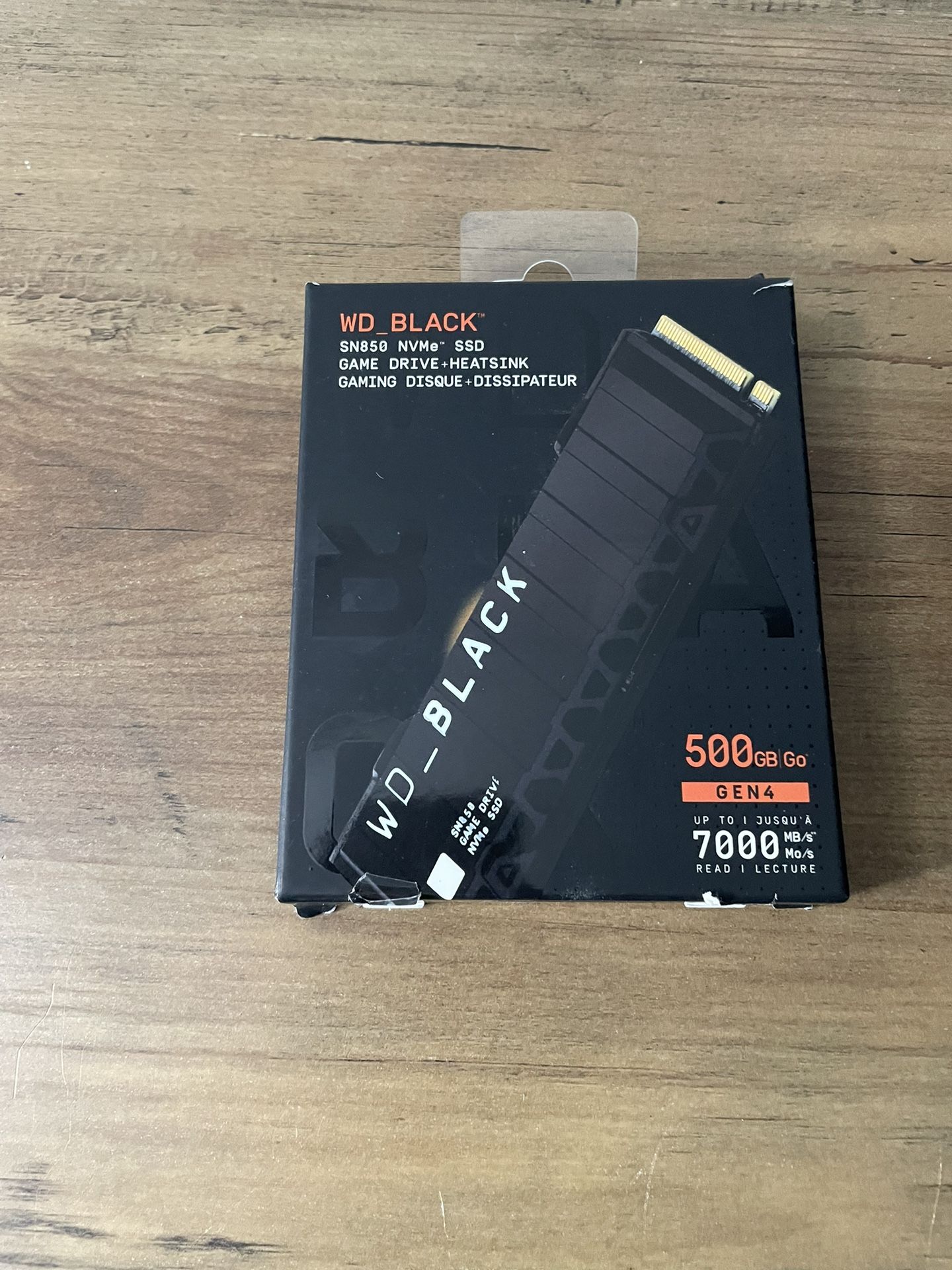 WD Black SN850 500GB Gen 4 NVME SSD w/ Heatsink