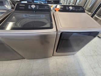 Samsung top load Washer and Electric dryer set  used good Condition