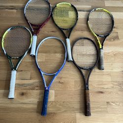 Wilson And Dunlop Tennis Racquets