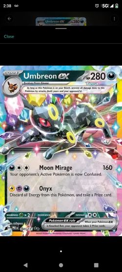 Prismatic Umbreon ex  pokemon tcg