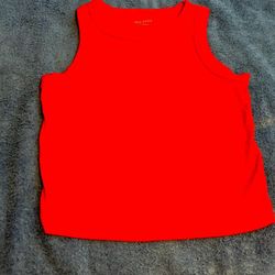 Old Navy red ribbed tank top
