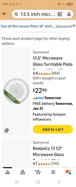 13.5 inch microwave turntable