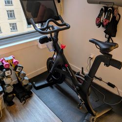 Peloton Bike + Mat + Shoes