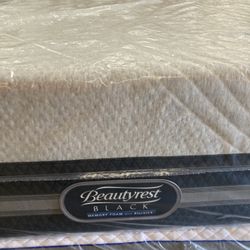 Queen Simmons Beautyrest Black Ice Gel Memory Foam Mattress 