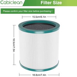 Brand New 2 HEPA Air Purifier Filters w/Premium Activated Carbon for Dyson Tower Models: TP01 TP02ТРОЗ BP01, AM11, BP01 Models $10 each 
