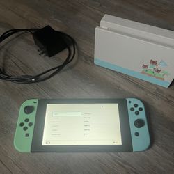 Nintendo Switch Animal Crossing Edition w/ dock & charger