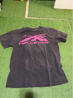 Hellstar Black/Pink Flame Tee – Sizes M & L