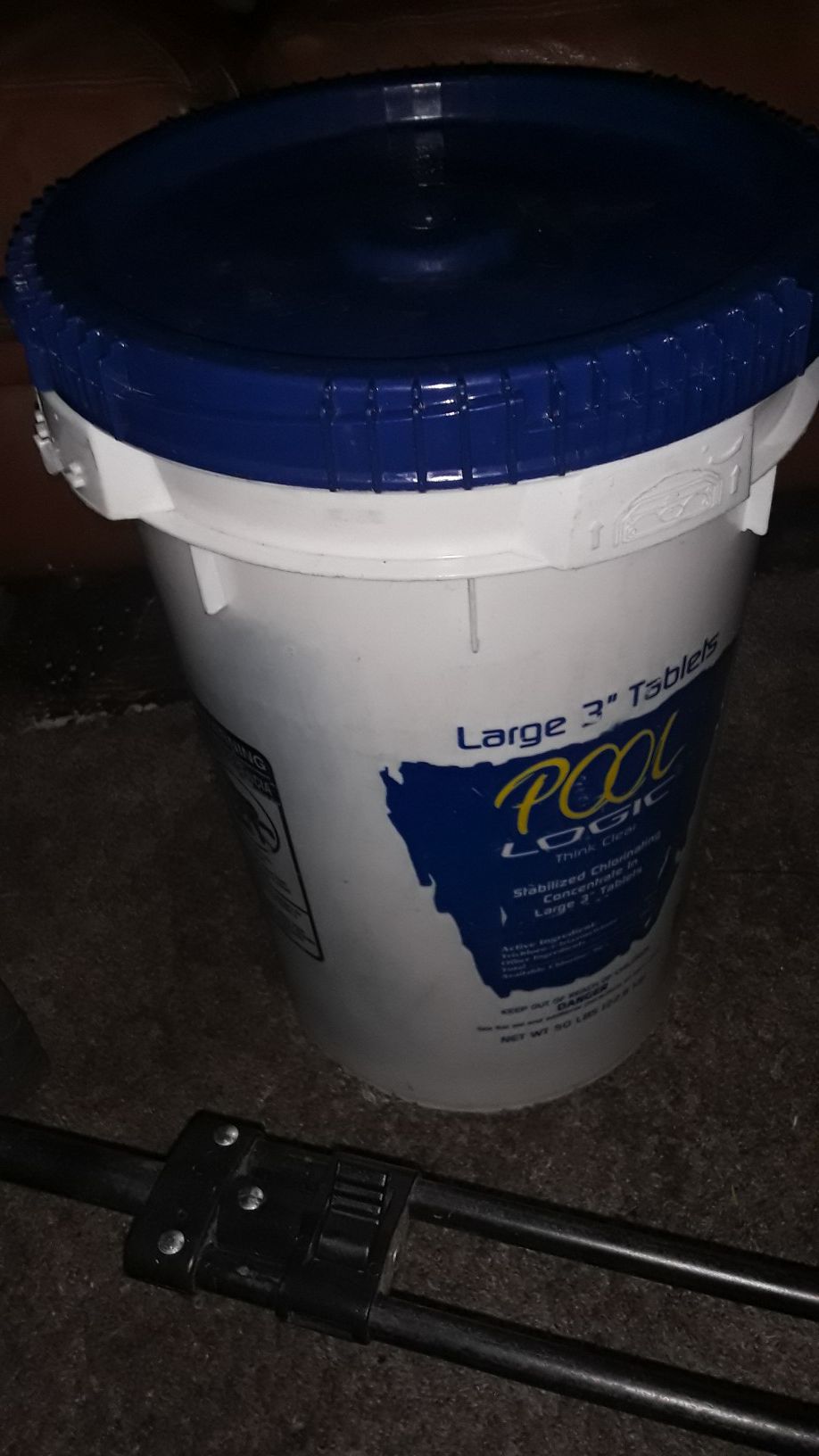 50 lb Bucket of 3″ Pool Logic Chlorine Tabs