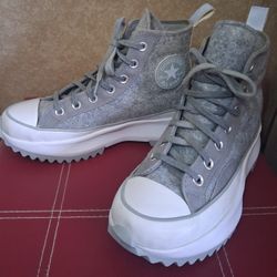 Converse Run Star Hike Gray/Ashy Mens 6 Women's 7.5