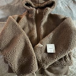 Fabletics NEW Summit Sherpa Fuzzy Jacket M Coat