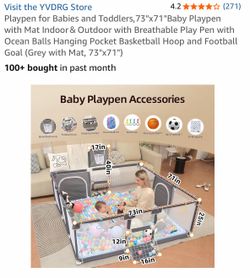 73x71” playpen