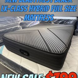 NEW BEAUTYREST BLACK LX-CLASS HYBRID FULL SIZE MATTRESS 