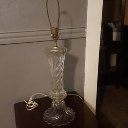 vintage glass lamp still avaliable not sold.