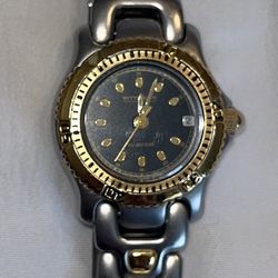Women Wittnauer 2-Tone Stainless Steel & Gold-plated Water-Resistant Diver Watch
